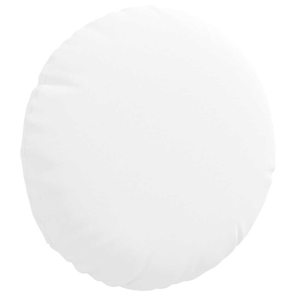 Cuscini per Seduta 2 pcs Bianco Ø30 x 13 cm Tessuto