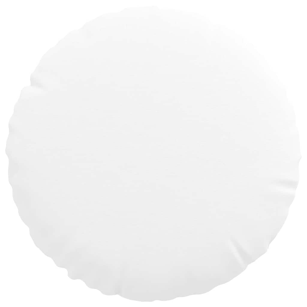 Cuscini per Seduta 2 pcs Bianco Ø30 x 13 cm Tessuto