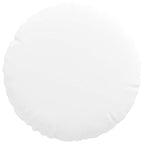 Cuscini per Seduta 2 pcs Bianco Ø30 x 13 cm Tessuto