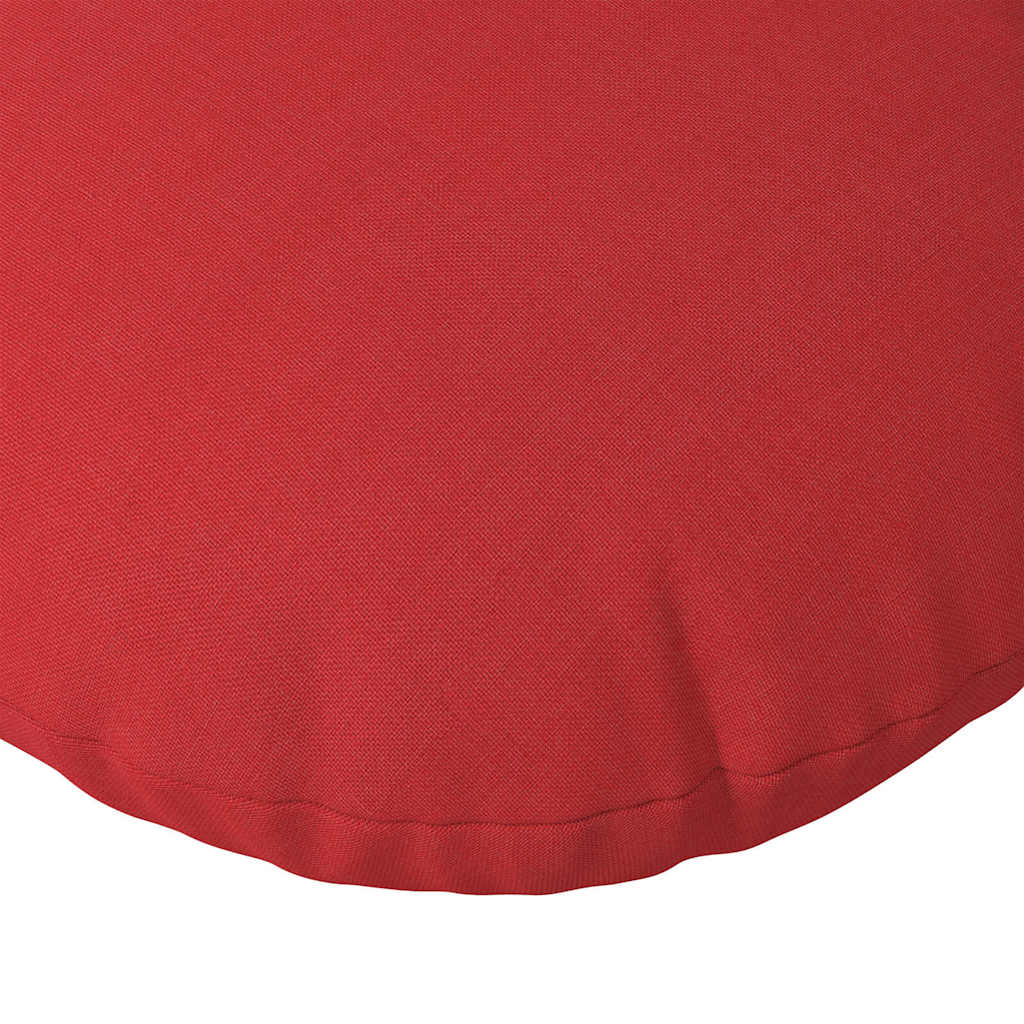 Cuscini per Seduta 2 pcs Rosso Ø30 x 13 cm Tessuto