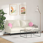 Cuscini per Seduta 2 pcs Rosa Ø30 x 13 cm Tessuto