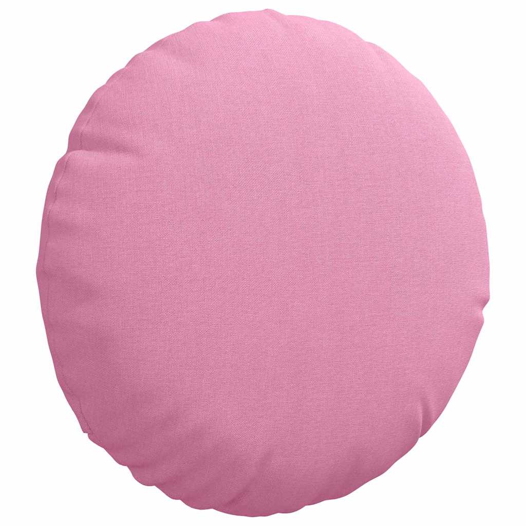 Cuscini per Seduta 2 pcs Rosa Ø30 x 13 cm Tessuto