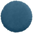 Cuscini per Seduta 2 pcs Blu Ø30 x 13 cm Velluto