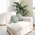 Cuscini per Seduta 2 pcs Grigio chiaro Ø30 x 13 cm Velluto