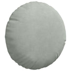 Cuscini per Seduta 2 pcs Grigio chiaro Ø30 x 13 cm Velluto