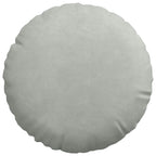 Cuscini per Seduta 2 pcs Grigio chiaro Ø30 x 13 cm Velluto
