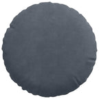 Cuscini per Seduta 2 pcs Grigio scuro Ø30 x 13 cm Velluto