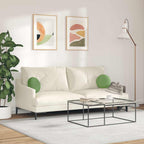 Cuscini per Seduta 2 pcs Verde chiaro Ø30 x 13 cm Velluto