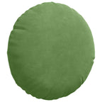 Cuscini per Seduta 2 pcs Verde chiaro Ø30 x 13 cm Velluto