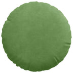 Cuscini per Seduta 2 pcs Verde chiaro Ø30 x 13 cm Velluto