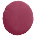 Cuscini per Seduta 2 pcs Rosso Vino Ø30 x 13 cm Velluto