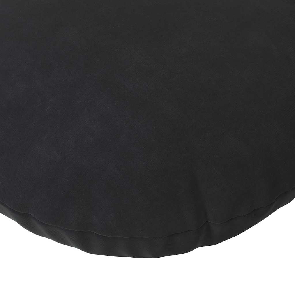 Cuscini per Seduta 2 pcs Nero Ø30 x 13 cm Velluto