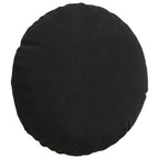 Cuscini per Seduta 2 pcs Nero Ø30 x 13 cm Velluto