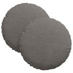 Cuscini per Seduta 2 pcs Grigio chiaro Ø30 x 13 cm
