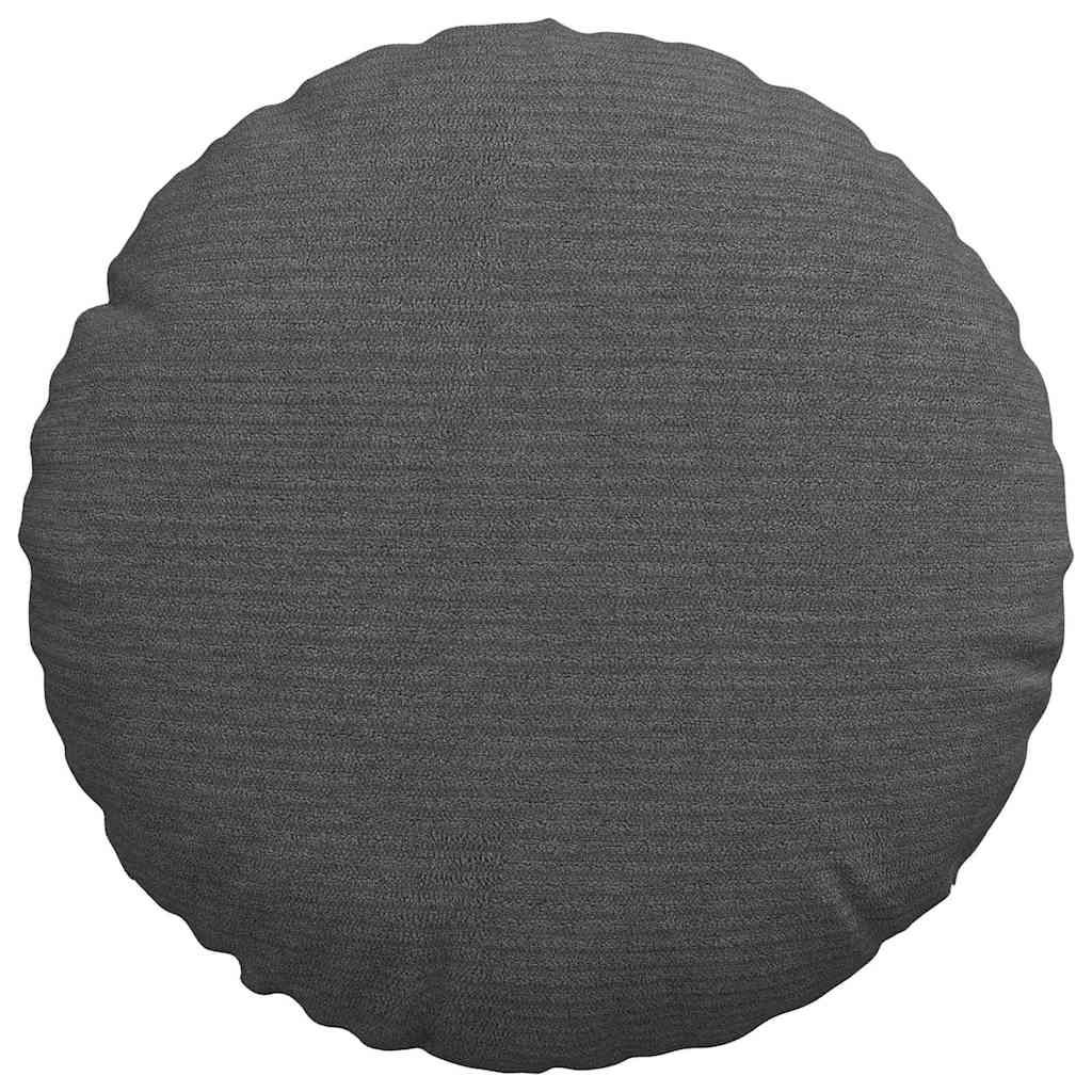 Cuscini per Seduta 2 pcs Grigio scuro Ø30 x 13 cm