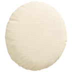 Cuscini per Seduta 2 pcs Crema Ø30 x 13 cm Tessuto in Cords