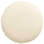Cuscini per Seduta 2 pcs Crema Ø30 x 13 cm Tessuto in Cords
