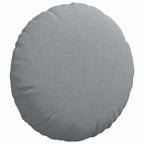 Cuscini per Seduta 2 pcs Grigio chiaro Ø40 x 13 cm Tessuto