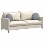 Cuscini per Seduta 2 pcs Grigio chiaro Ø40 x 13 cm Tessuto