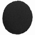 Cuscini per Seduta 2 pcs Nero Ø40 x 13 cm Tessuto