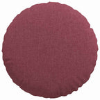 Cuscini per Seduta 2 pcs Rosso Vino Ø40 x 13 cm Tessuto