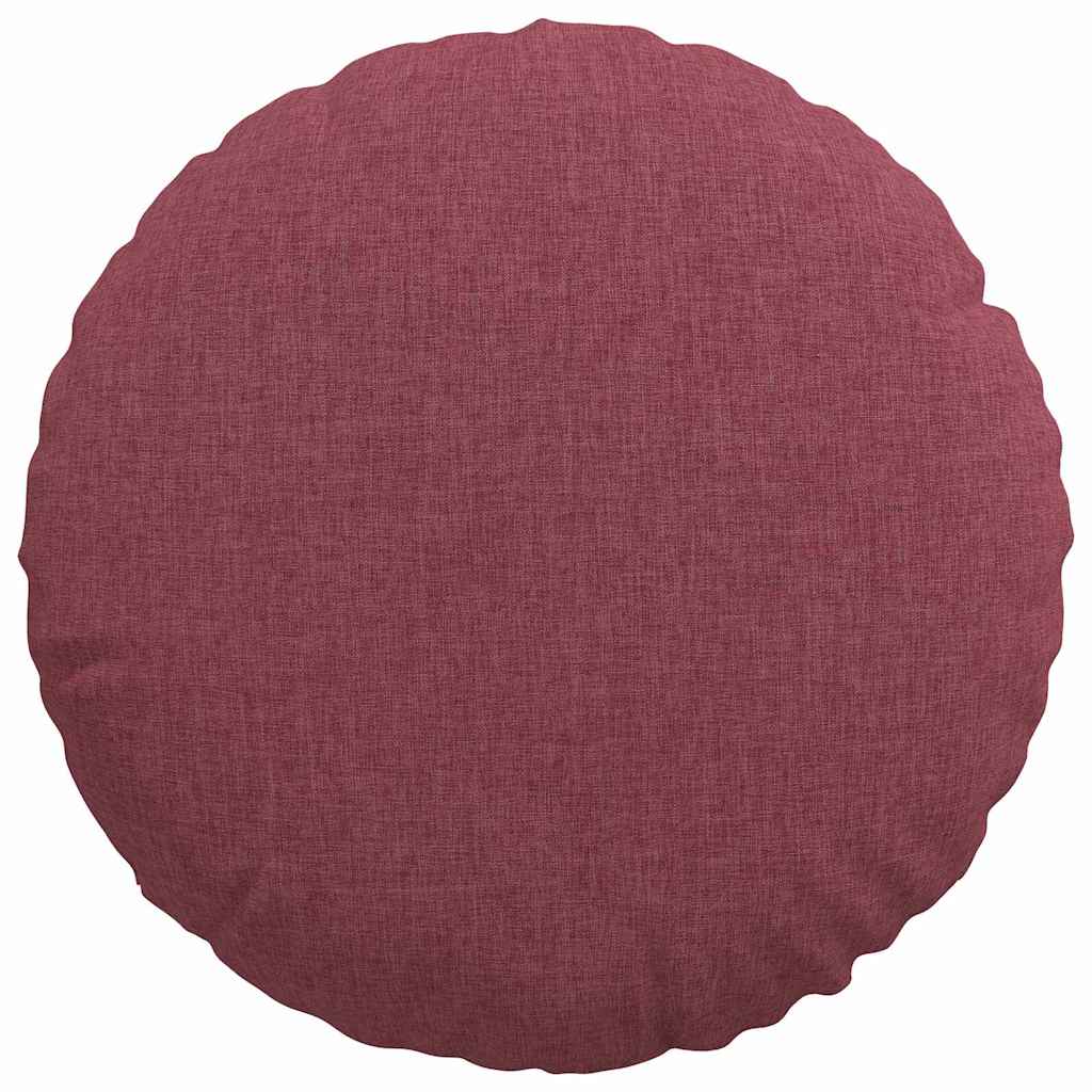 Cuscini per Seduta 2 pcs Rosso Vino Ø40 x 13 cm Tessuto