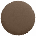 Cuscini per Seduta 2 pcs Marrone Ø40 x 13 cm Tessuto