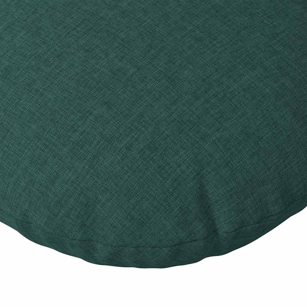 Cuscini per Seduta 2 pcs Verde Scuro Ø40 x 13 cm Tessuto