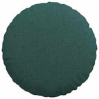 Cuscini per Seduta 2 pcs Verde Scuro Ø40 x 13 cm Tessuto