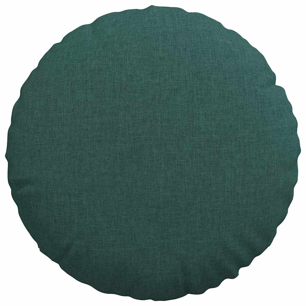 Cuscini per Seduta 2 pcs Verde Scuro Ø40 x 13 cm Tessuto