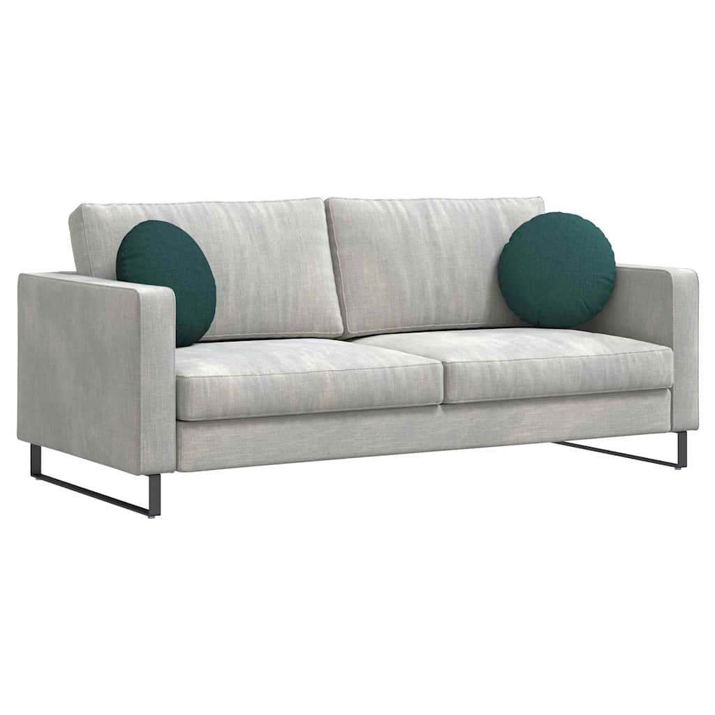Cuscini per Seduta 2 pcs Verde Scuro Ø40 x 13 cm Tessuto