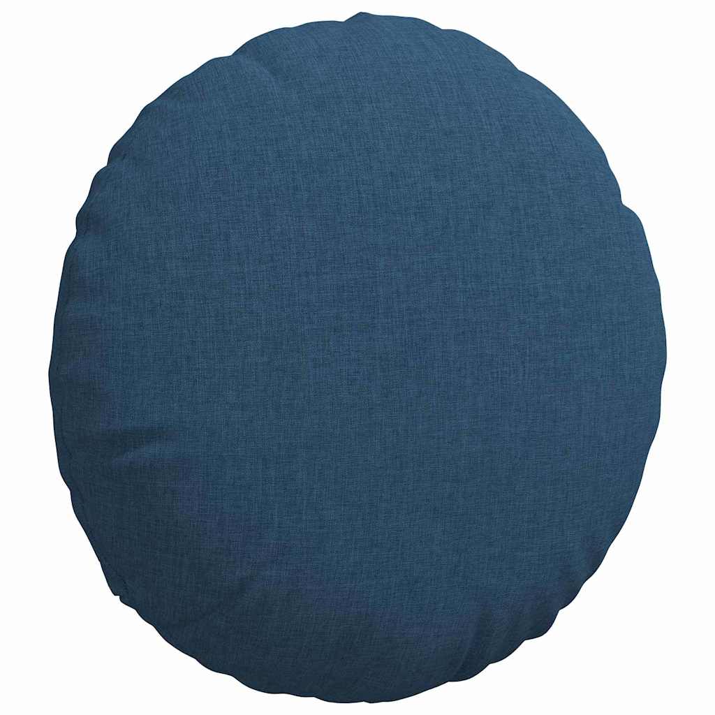 Cuscini per Seduta 2 pcs Blu Ø40 x 13 cm Tessuto