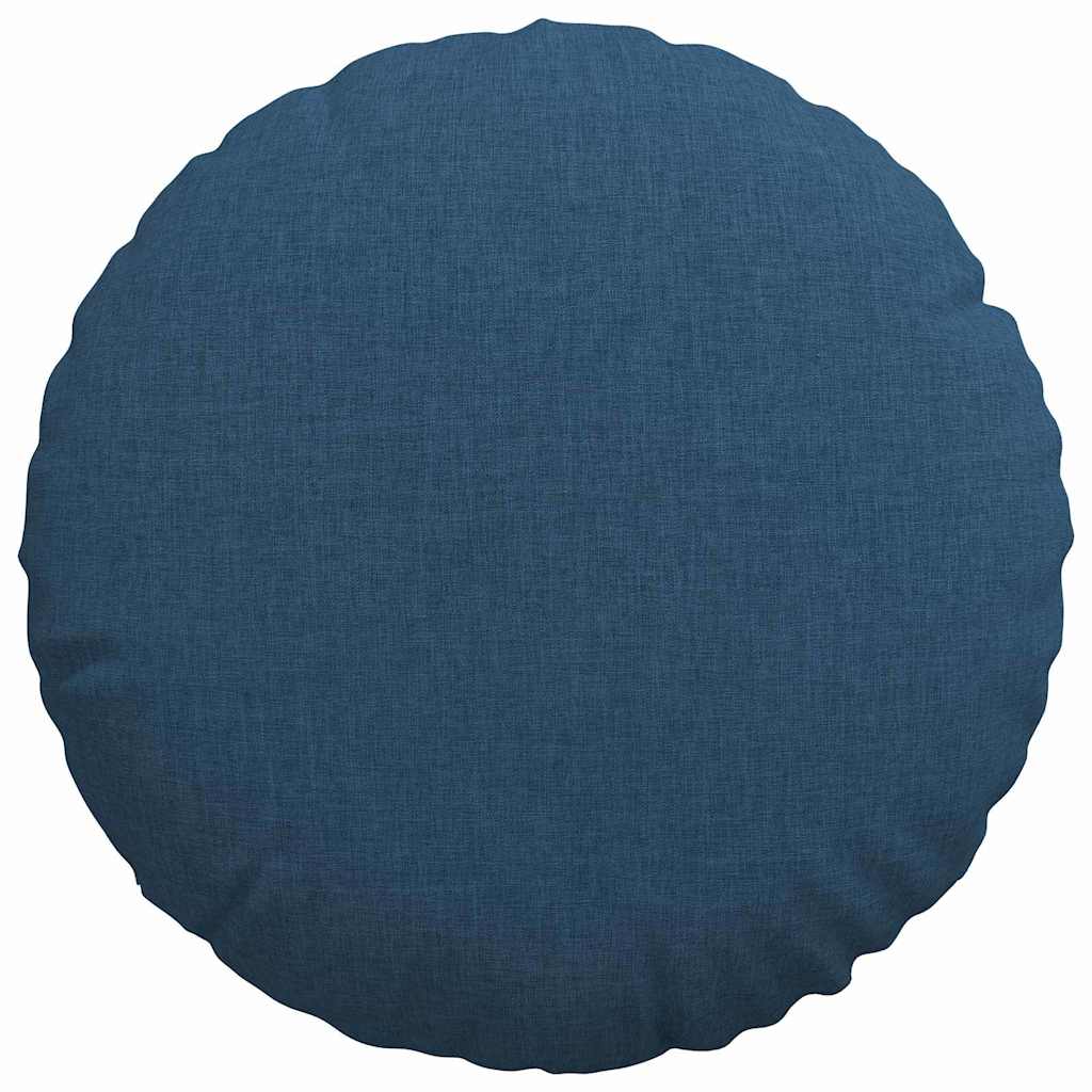 Cuscini per Seduta 2 pcs Blu Ø40 x 13 cm Tessuto