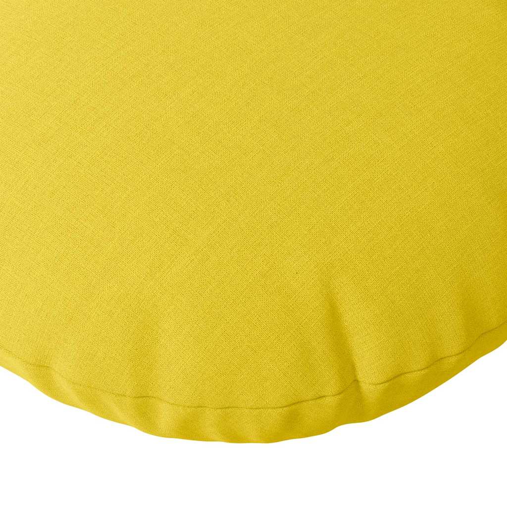 Cuscini per Seduta 2 pcs Giallo Chiaro Ø40 x 13 cm Tessuto