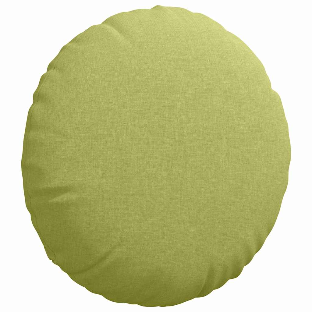 Cuscini per Seduta 2 pcs Verde chiaro Ø40 x 13 cm Tessuto