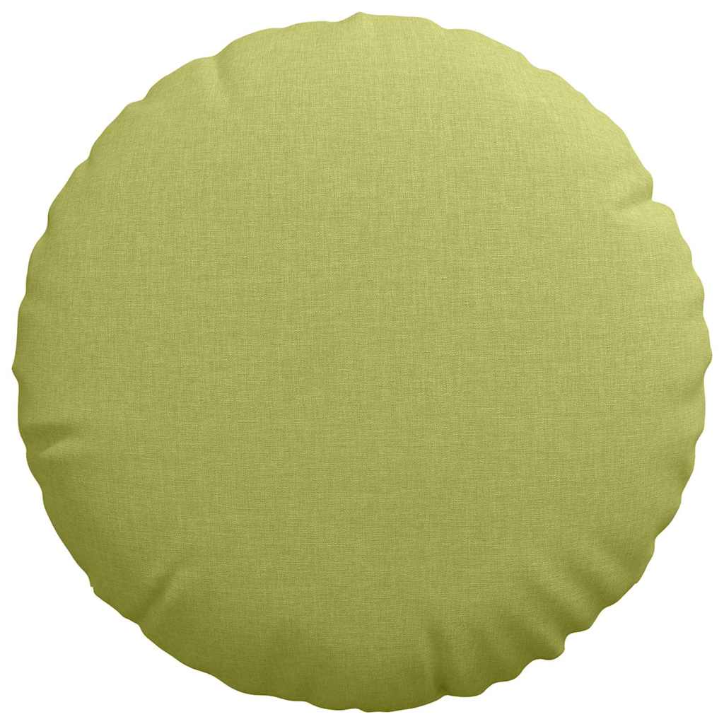 Cuscini per Seduta 2 pcs Verde chiaro Ø40 x 13 cm Tessuto