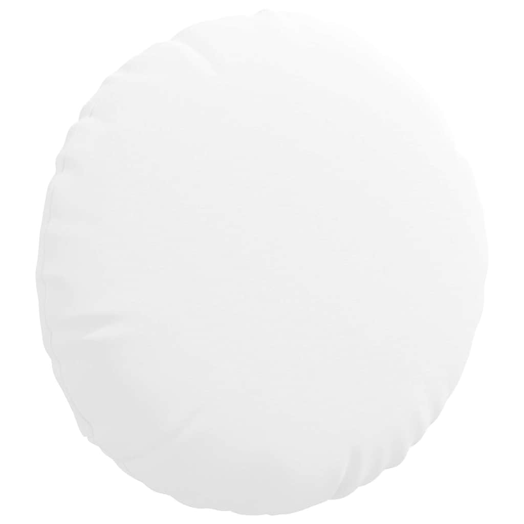 Cuscini per Seduta 2 pcs Bianco Ø40 x 13 cm Tessuto
