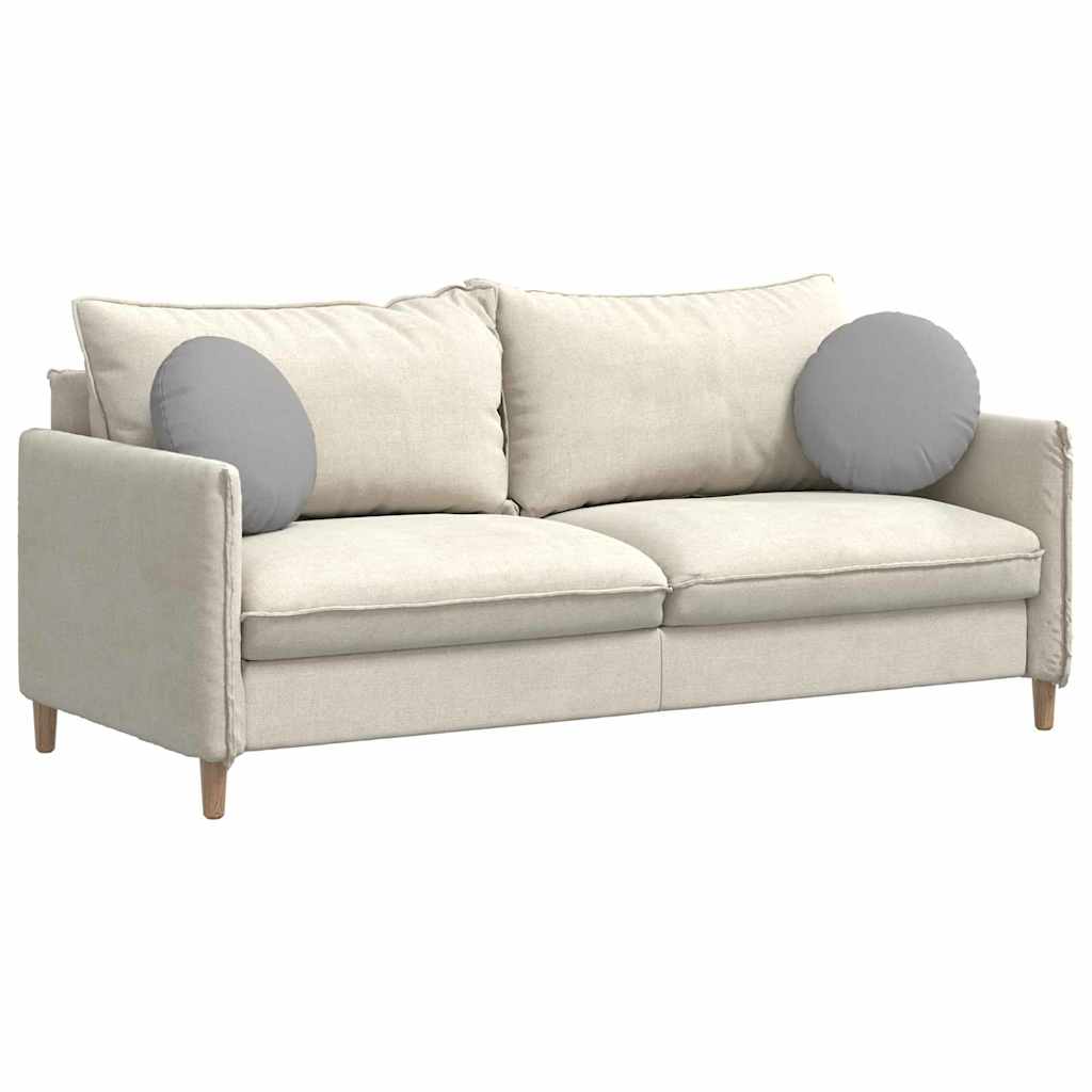 Cuscini per Seduta 2 pcs Grigio Nuvola Ø40 x 13 cm Tessuto