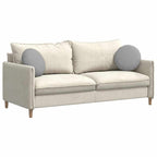 Cuscini per Seduta 2 pcs Grigio Nuvola Ø40 x 13 cm Tessuto