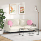 Cuscini per Seduta 2 pcs Rosa Ø40 x 13 cm Tessuto