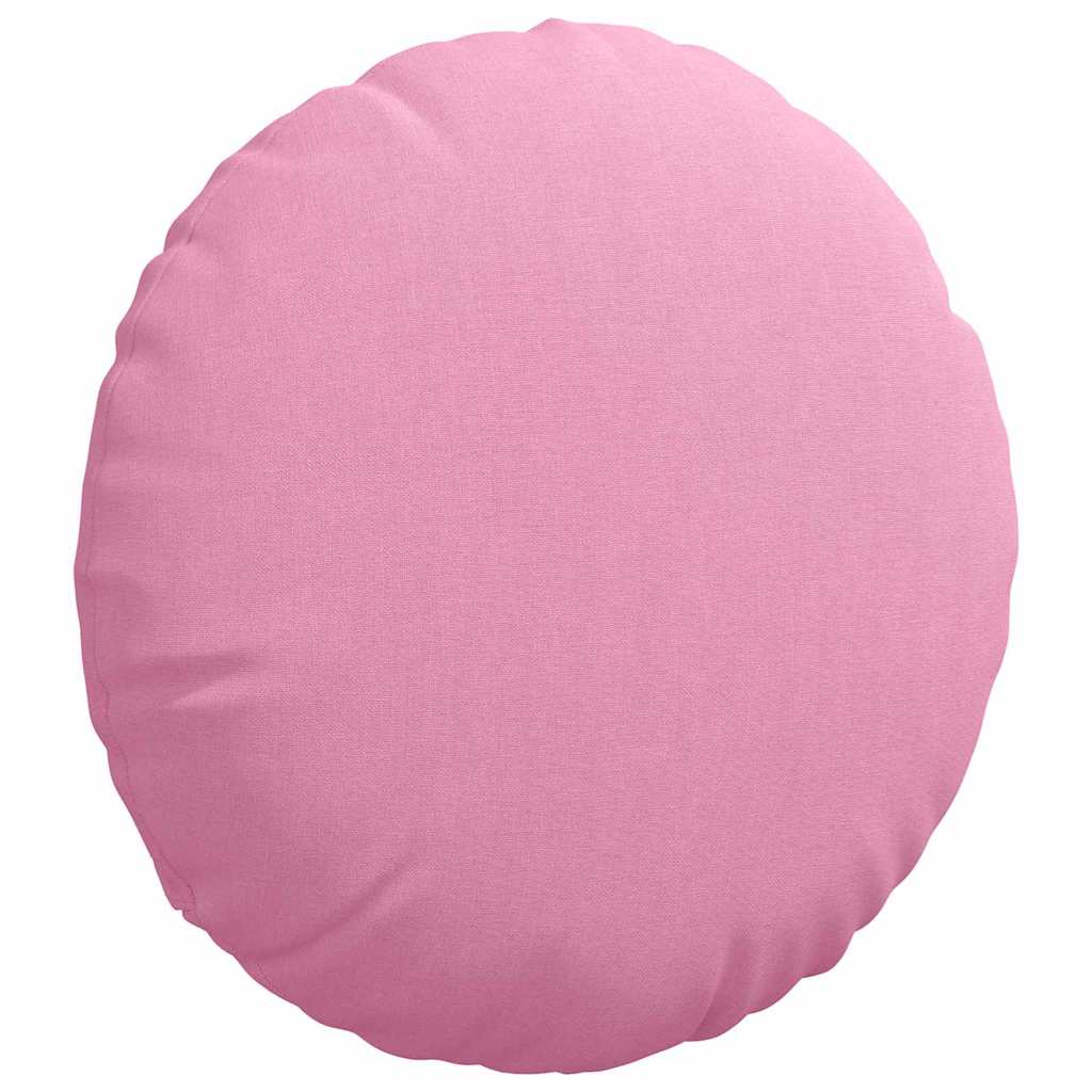 Cuscini per Seduta 2 pcs Rosa Ø40 x 13 cm Tessuto