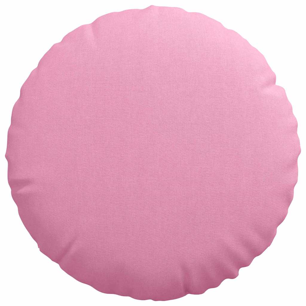 Cuscini per Seduta 2 pcs Rosa Ø40 x 13 cm Tessuto