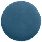 Cuscini per Seduta 2 pcs Blu Ø 40 x 13 cm Velluto