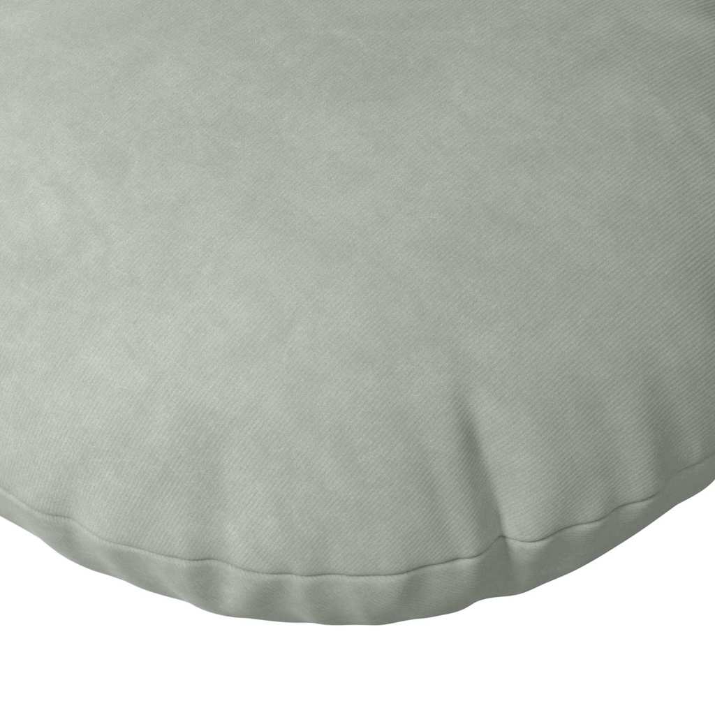 Cuscini per Seduta 2 pcs Grigio chiaro Ø 40 x 13 cm Velluto