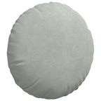 Cuscini per Seduta 2 pcs Grigio chiaro Ø 40 x 13 cm Velluto