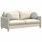 Cuscini per Seduta 2 pcs Grigio chiaro Ø 40 x 13 cm Velluto