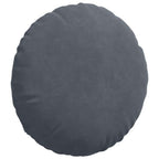 Cuscini per Seduta 2 pcs Grigio scuro Ø 40 x 13 cm Velluto