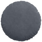 Cuscini per Seduta 2 pcs Grigio scuro Ø 40 x 13 cm Velluto