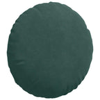 Cuscini per Seduta 2 pcs Verde Scuro Ø 40 x 13 cm Velluto