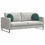 Cuscini per Seduta 2 pcs Verde Scuro Ø 40 x 13 cm Velluto